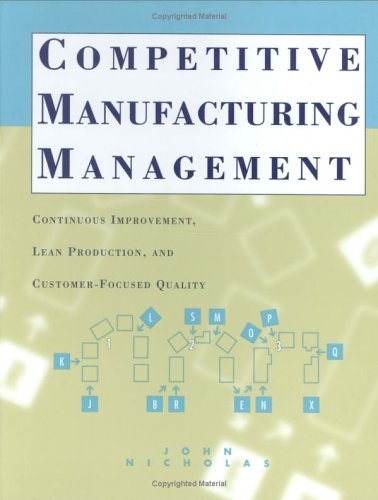 Book cover for Competitive Manufacturing Management: Continuous Improvement