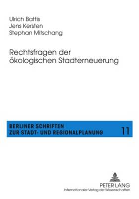 Cover of Rechtsfragen Der Oekologischen Stadterneuerung