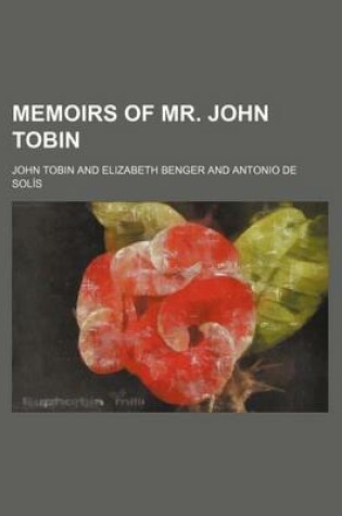 Cover of Memoirs of Mr. John Tobin