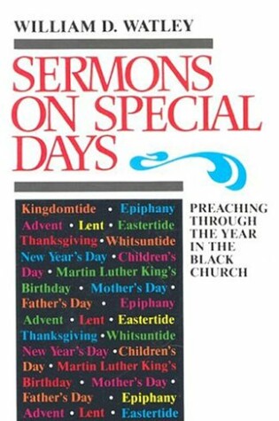 Cover of Sermons on Special Days: Preaching through...