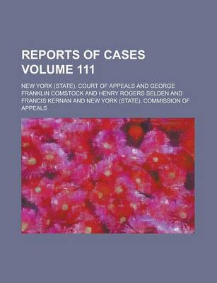 Book cover for Reports of Cases Volume 111