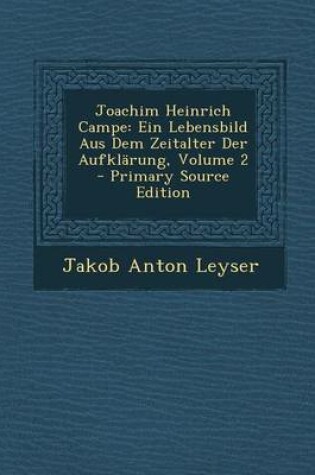 Cover of Joachim Heinrich Campe