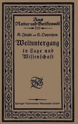 Cover of Weltuntergang in Sage Und Wissenschaft