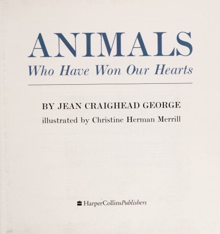Book cover for Animals Who Have Won Our Hearts