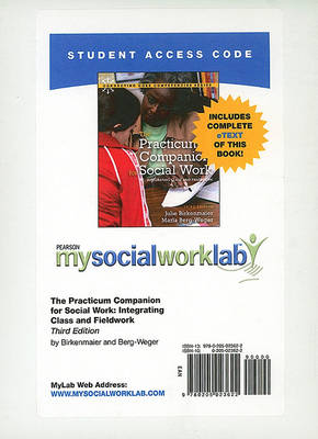 Book cover for MyLab Social Work with Pearson eText -- Standalone Access Card -- for The Practicum Companion for Social Work