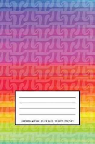 Cover of Pi Rainbow Composition Notebook