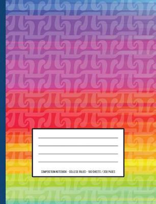 Book cover for Pi Rainbow Composition Notebook