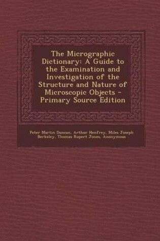 Cover of The Micrographic Dictionary