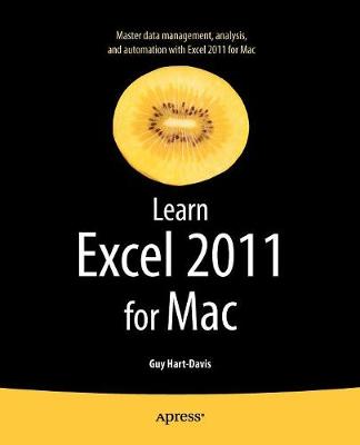 Book cover for Learn Excel 2011 for Mac