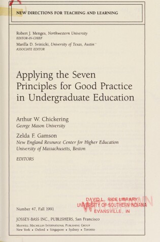 Cover of Applying Seven Principles 47