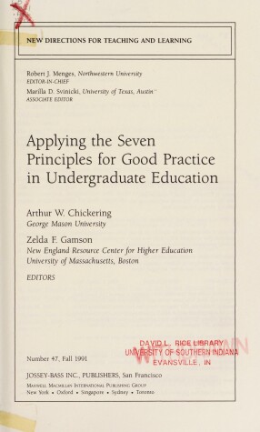 Book cover for Applying Seven Principles 47