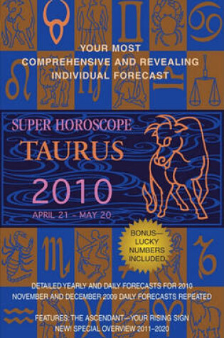 Cover of Taurus (Super Horoscopes 2010)