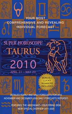 Book cover for Taurus (Super Horoscopes 2010)