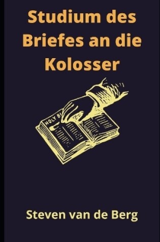 Cover of Studium des Briefes an die Kolosser