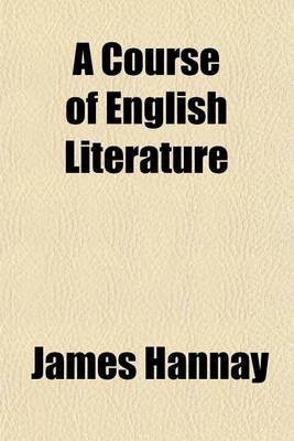 Book cover for A Course of English Literature