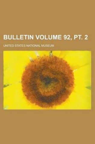 Cover of Bulletin Volume 92, PT. 2