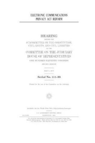 Cover of Electronic Communications Privacy Act reform
