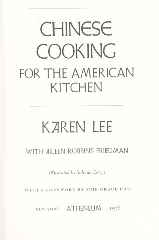 Cover of Chinese Cooking for the American Kitchen