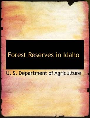 Book cover for Forest Reserves in Idaho