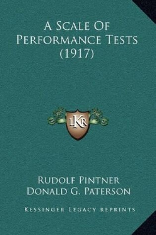 Cover of A Scale of Performance Tests (1917)