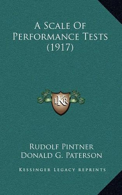 Book cover for A Scale of Performance Tests (1917)