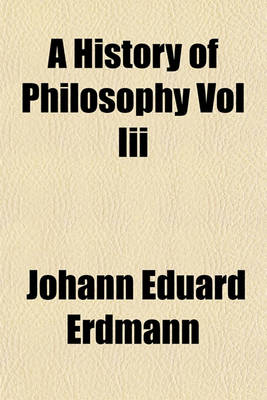 Book cover for A History of Philosophy Vol III