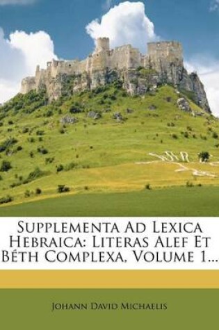 Cover of Supplementa Ad Lexica Hebraica