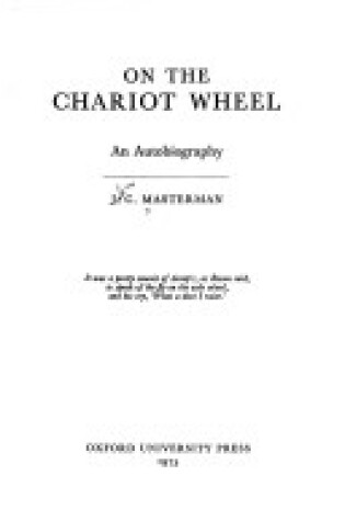 Cover of On the Chariot Wheel