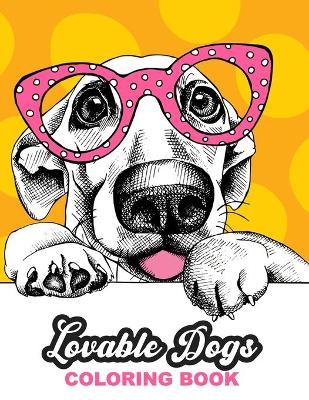 Book cover for Lovable Dogs Coloring Book