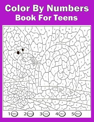 Book cover for Color By Numbers Book For Teens