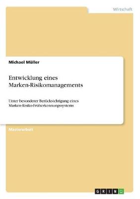 Book cover for Entwicklung eines Marken-Risikomanagements