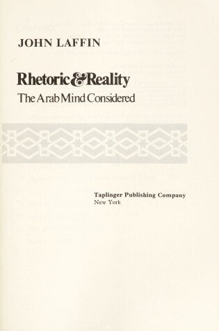 Cover of The Arab Mind Considered