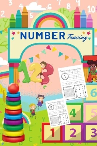 Cover of Number Tracing Workbook For Preschoolers