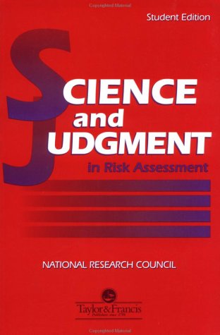 Cover of Science And Judgement In Risk Assessment