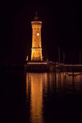 Book cover for Lighthouse at Night Lake Constance Germany Journal
