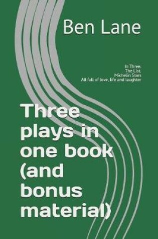 Cover of Three plays in one book