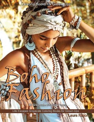 Book cover for Coloring Books For Grown-Ups Boho Fashion