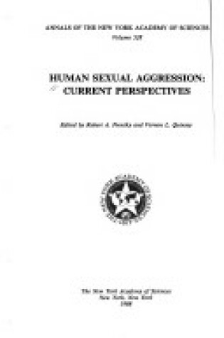 Cover of Human Sexual Aggression