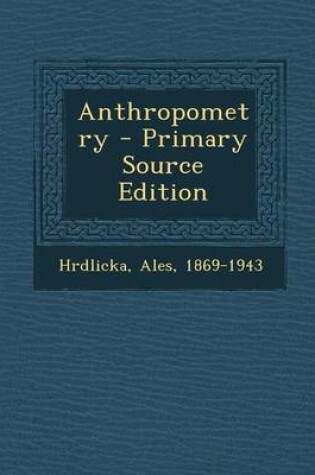 Cover of Anthropometry