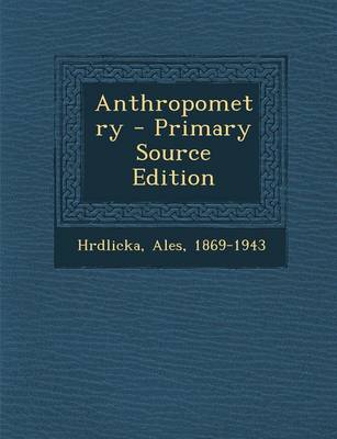 Book cover for Anthropometry