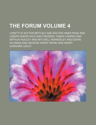 Book cover for The Forum Volume 4