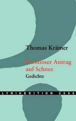 Book cover for Formloser Antrag auf Schnee