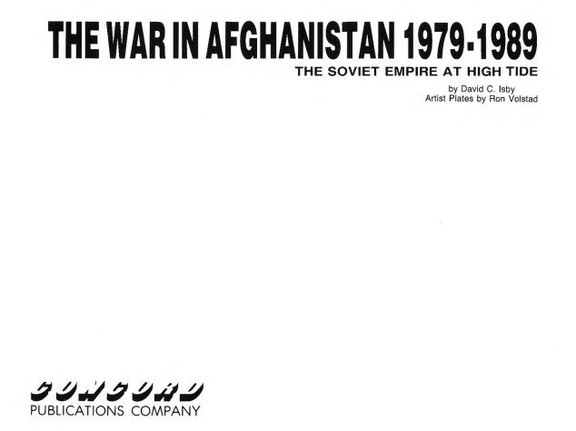 Book cover for The War in Afghanistan 1979-1989