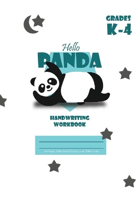 Book cover for Hello Panda Primary Handwriting k-4 Workbook, 51 Sheets, 6 x 9 Inch White Cover