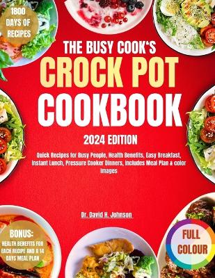 Book cover for The Busy Cook's Crock Pot Cookbook 2024