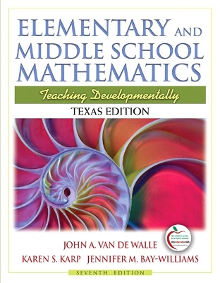 Book cover for Texas Edition of Elementary and Middle School Mathematics