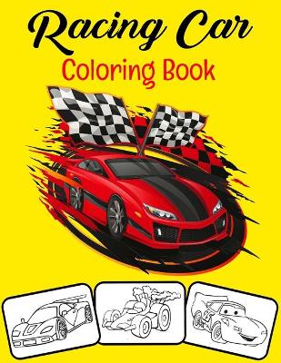 Book cover for Racing Car Coloring Book