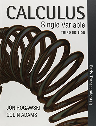 Book cover for Calculus Early Transcendentals Single Variable 3e & Launchpad for Rogawski's Calculus: Early Transcendentals (Twelve Month Access)