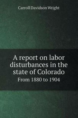 Cover of A Report on Labor Disturbances in the State of Colorado from 1880 to 1904