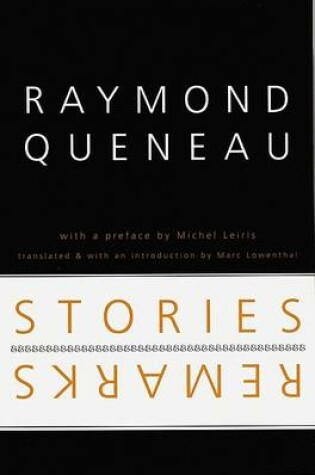 Cover of Stories and Remarks